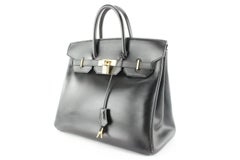 Hermes Black Box Calf Birkin HAC 32 GHW 2H0509
