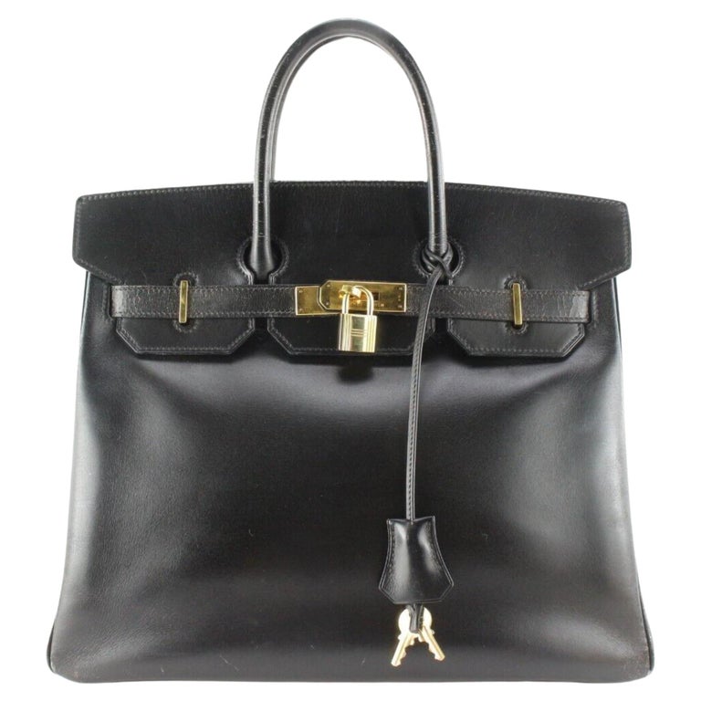 Hermes Black Box Calf Birkin HAC 32 GHW 2H0509 For Sale at 1stDibs