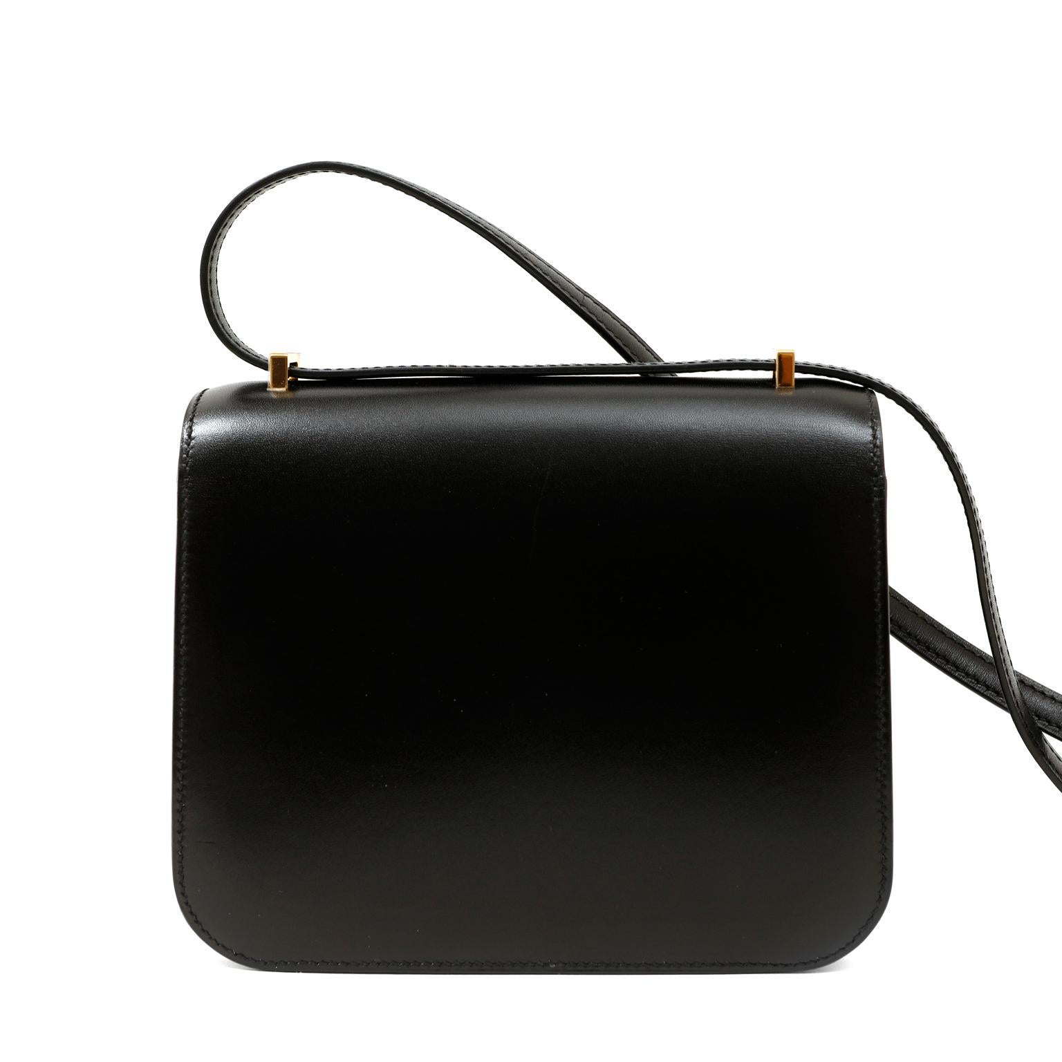Nero Hermès Black Box Vitello Mini Constance