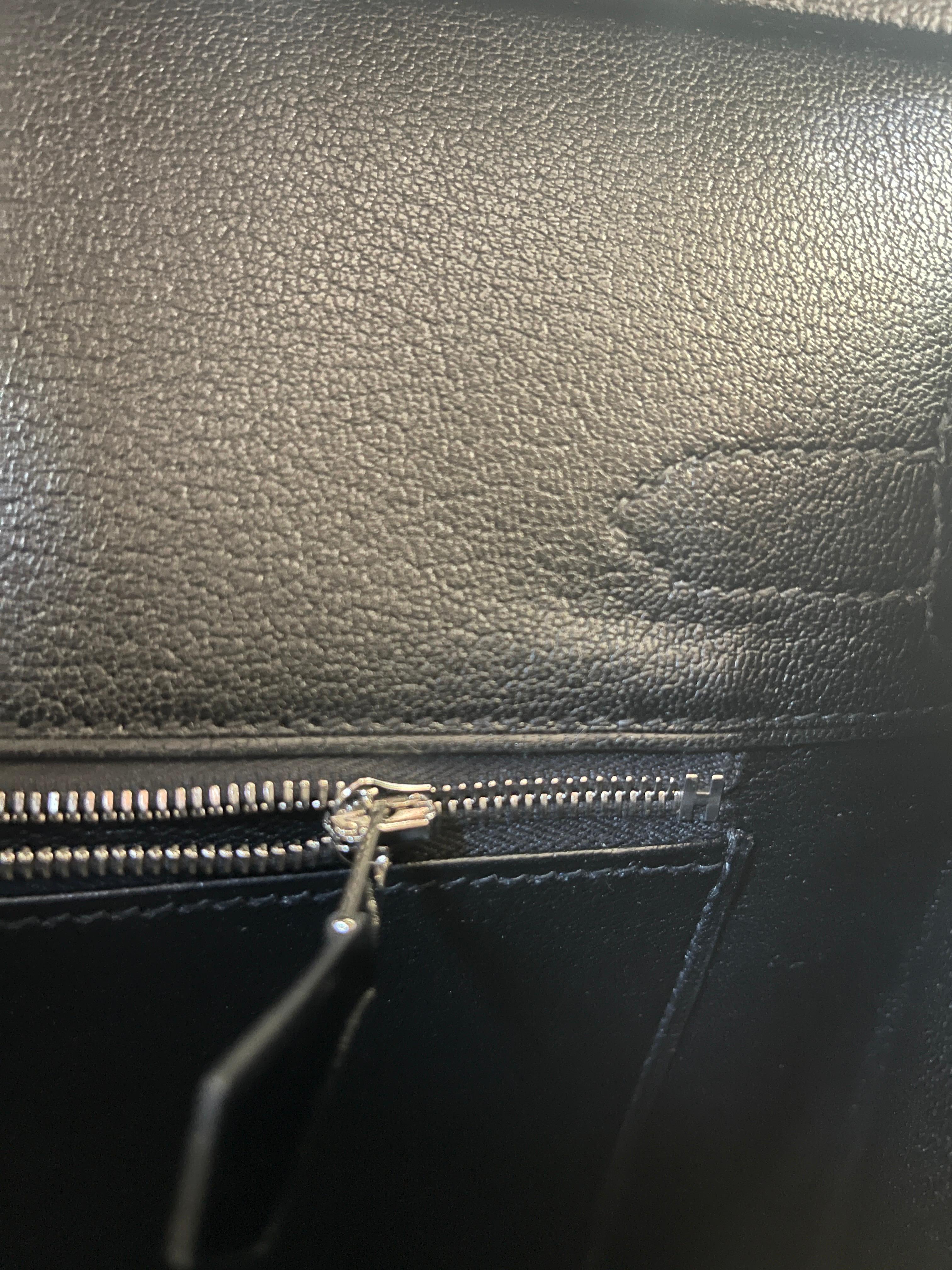 Hermès Black Box Calfskin Birkin Bag 30cm Collectors dream! Rare 4