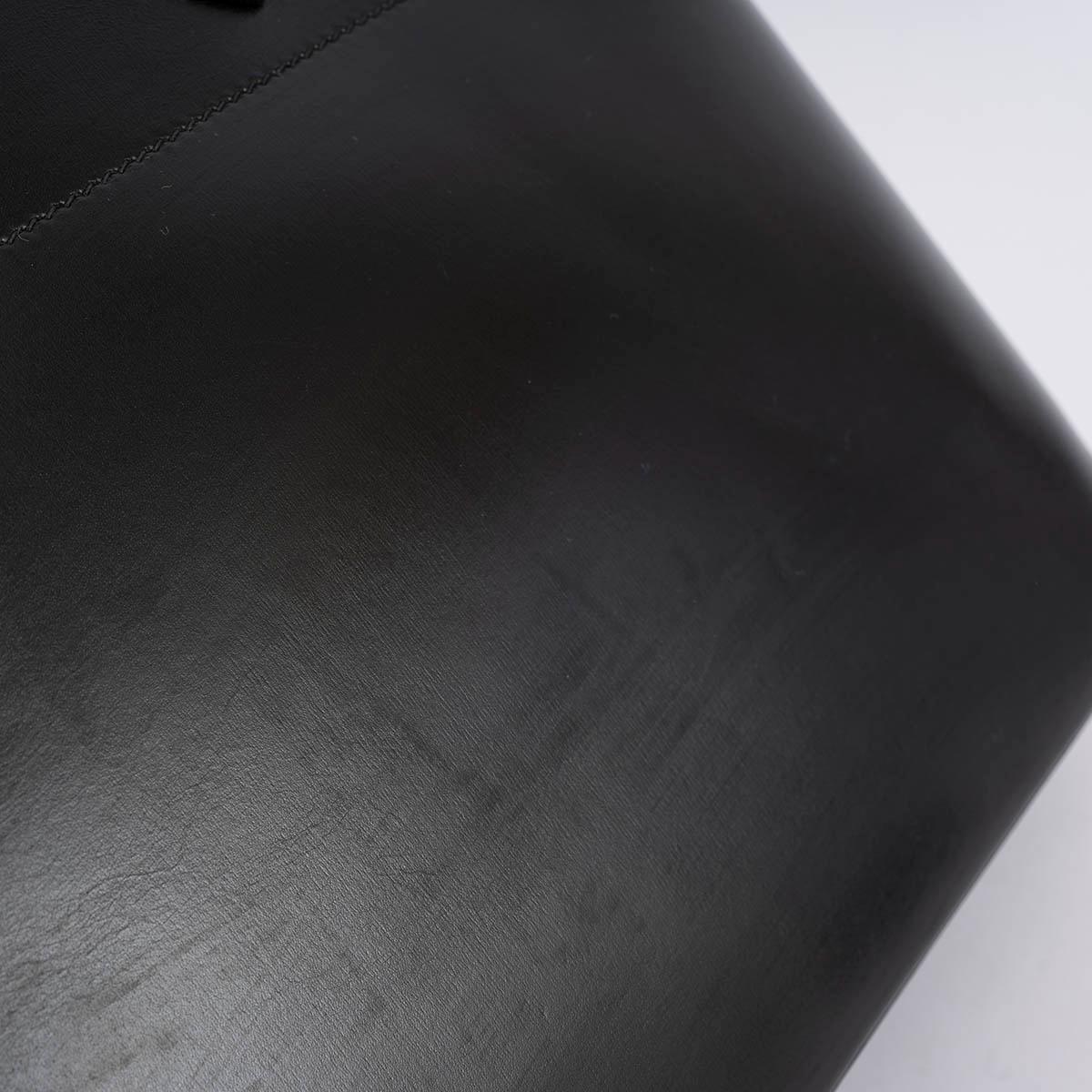 HERMES black Box leather BOLIDE 35 Bag GHW For Sale 5