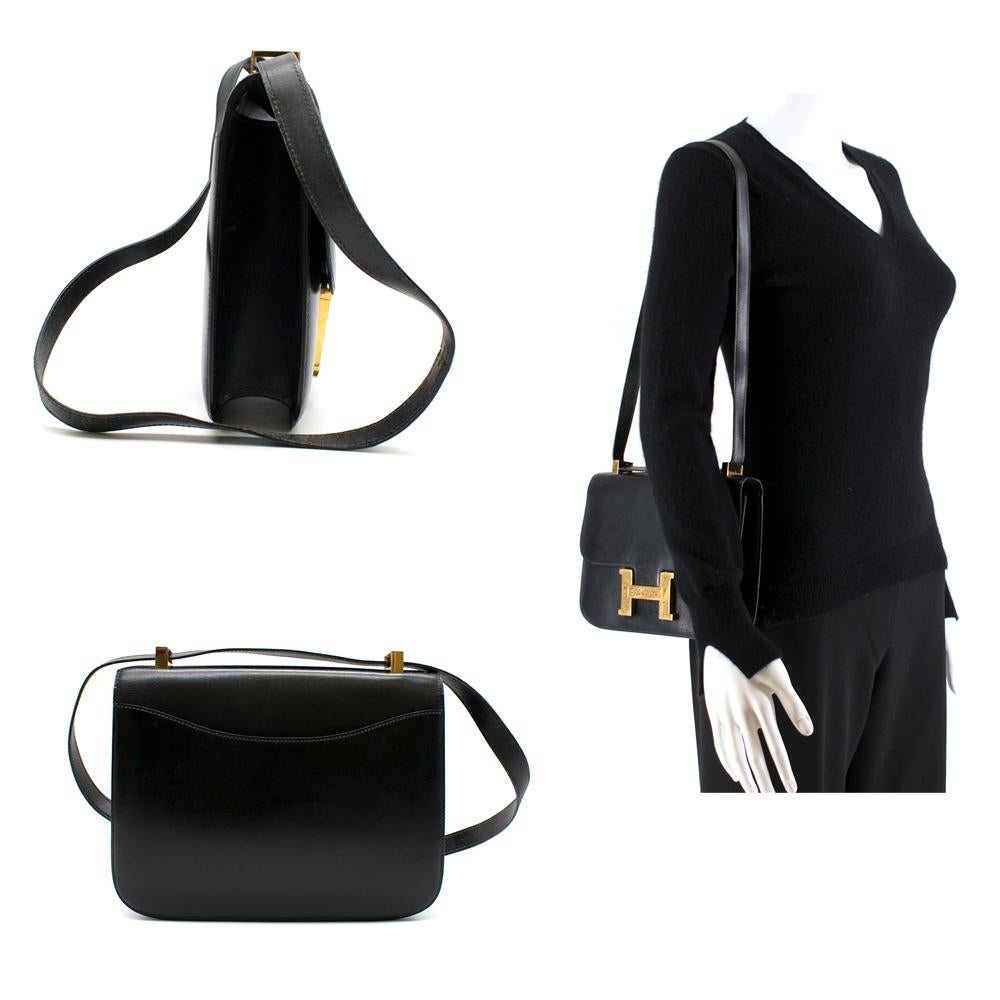 Hermes Black Box Leather Constance 24 Bag 5