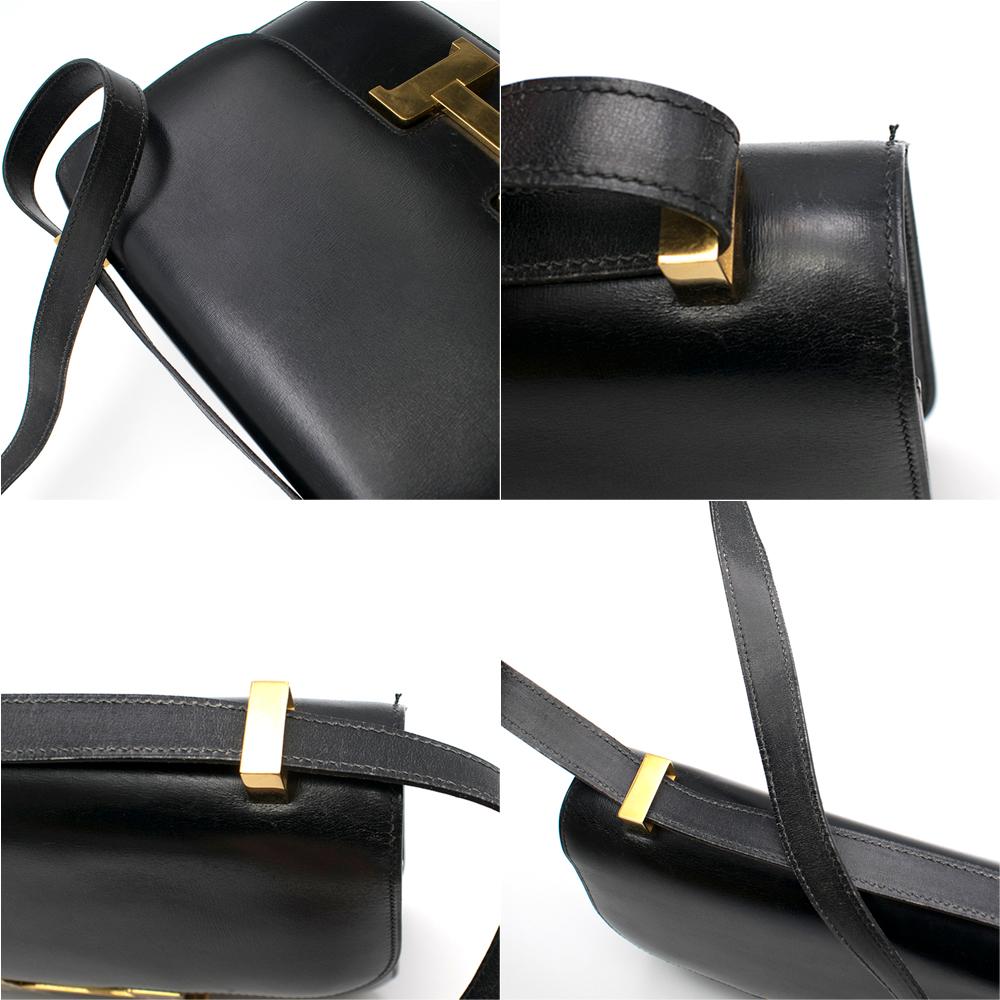 Hermes Black Box Leather Constance 24 Bag 3