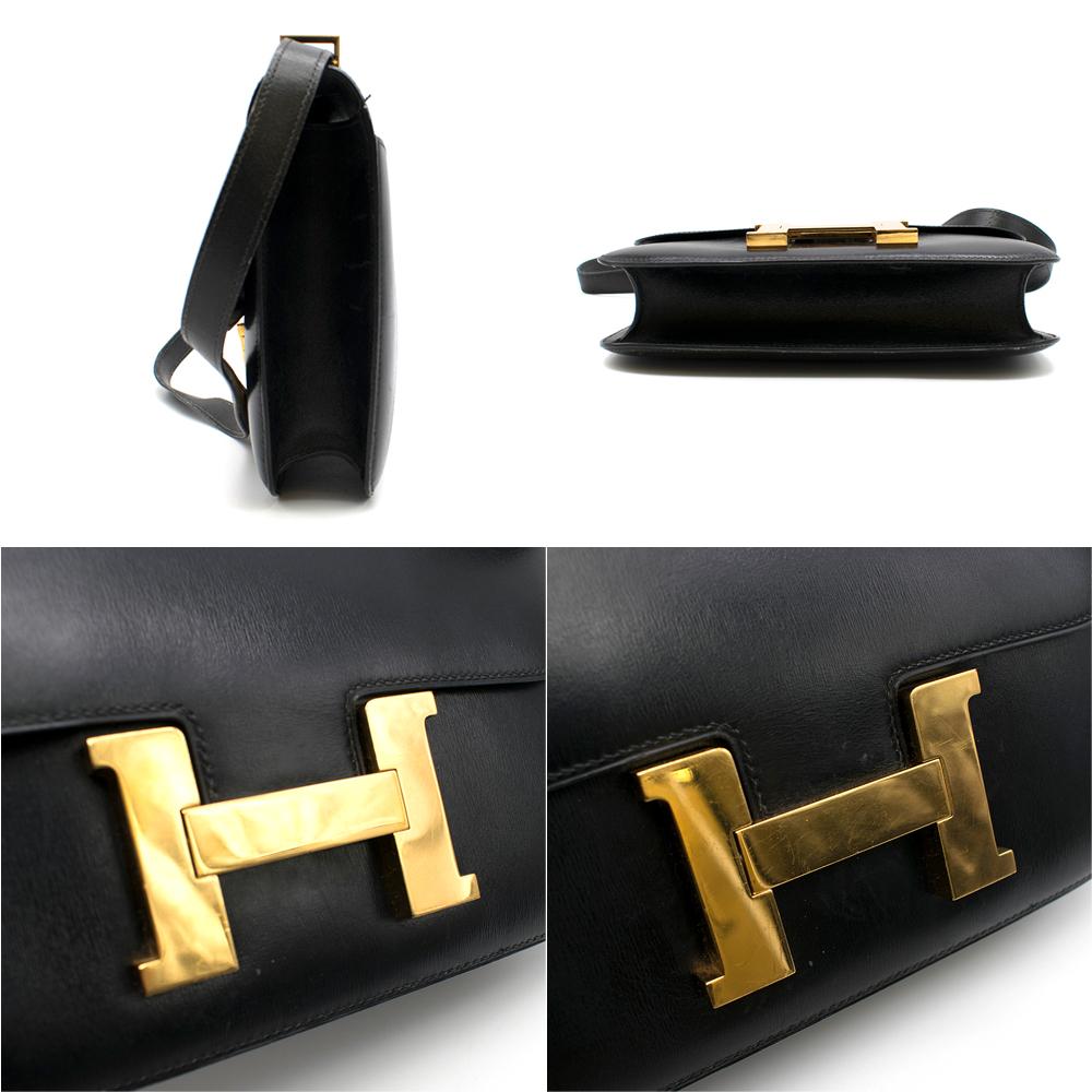 Hermes Black Box Leather Constance 24 Bag 4