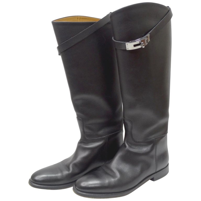 Hermés Black Box Leather Jumping Boot For Sale at 1stDibs | hermes jumping  boots, hermes riding boots, paris loafer hermes
