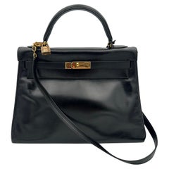 Hermès Black Box Leather Kelly 1998