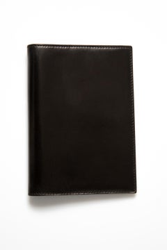 Hermes Black Box Leather Notebook Cover