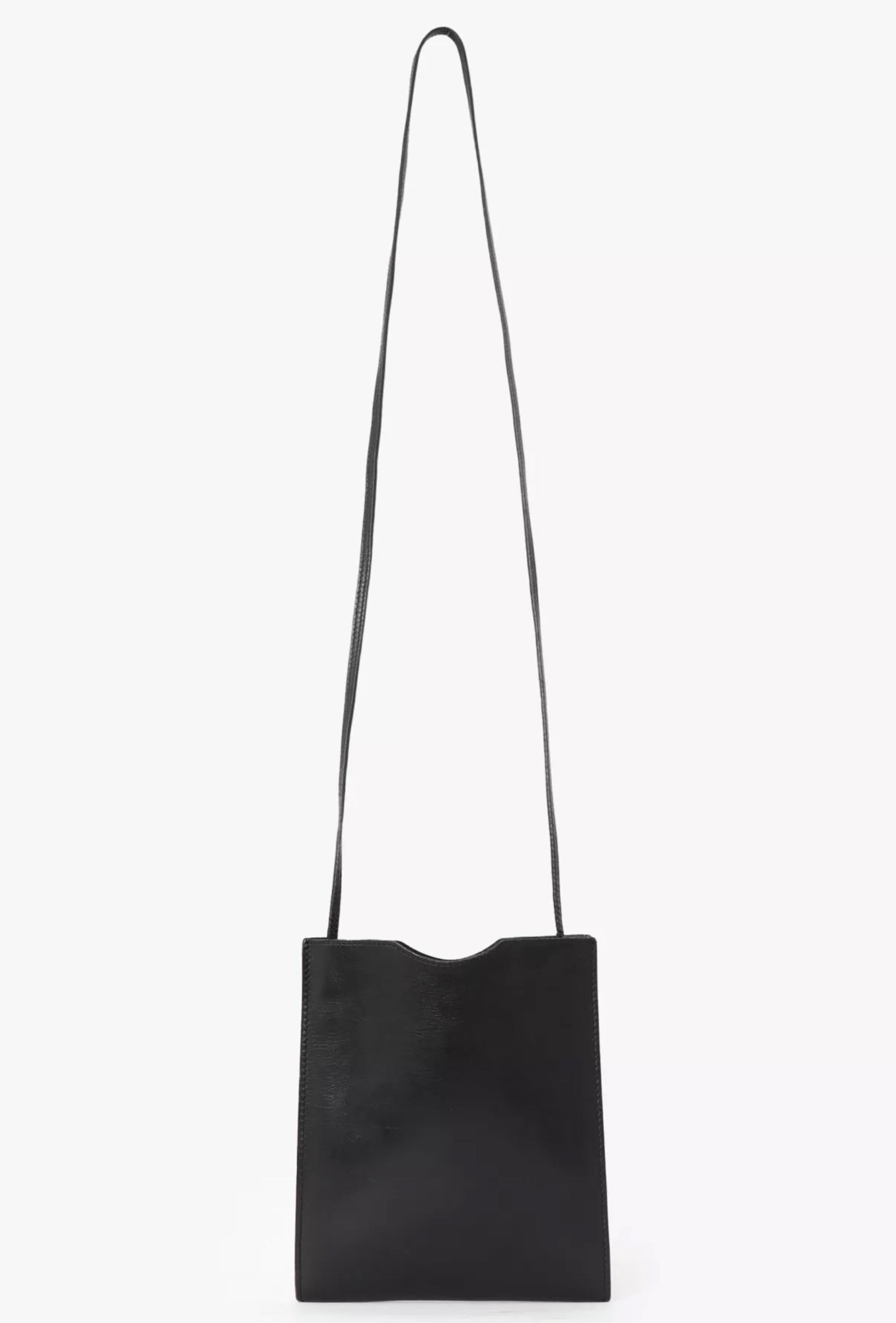Noir Sac à bandoulière Onimaitou en cuir de boîte noire Hermes en vente