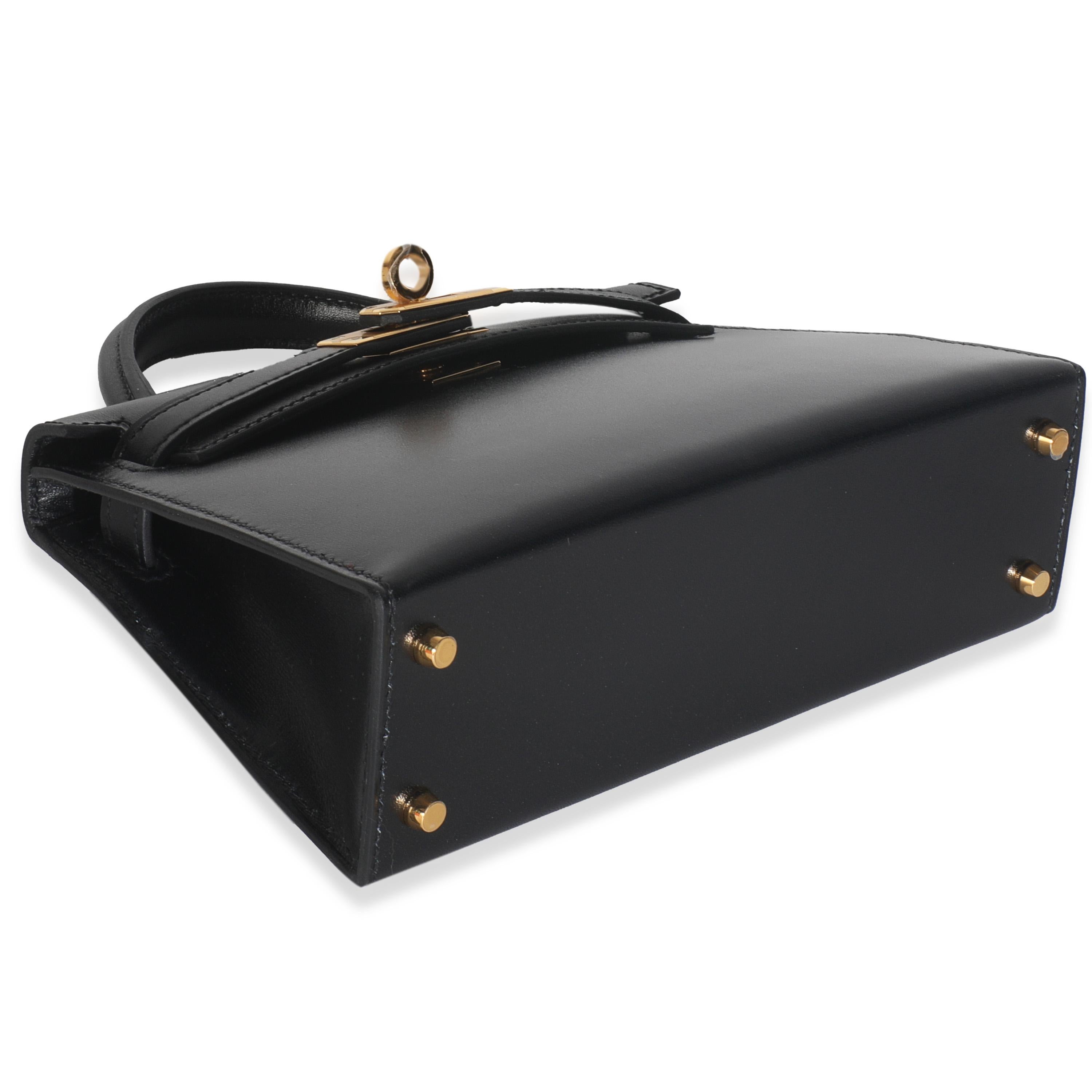 Hermès Scatola nera Sellier Sellier Mini Kelly 20 GHW In condizioni Nuovo a New York, NY