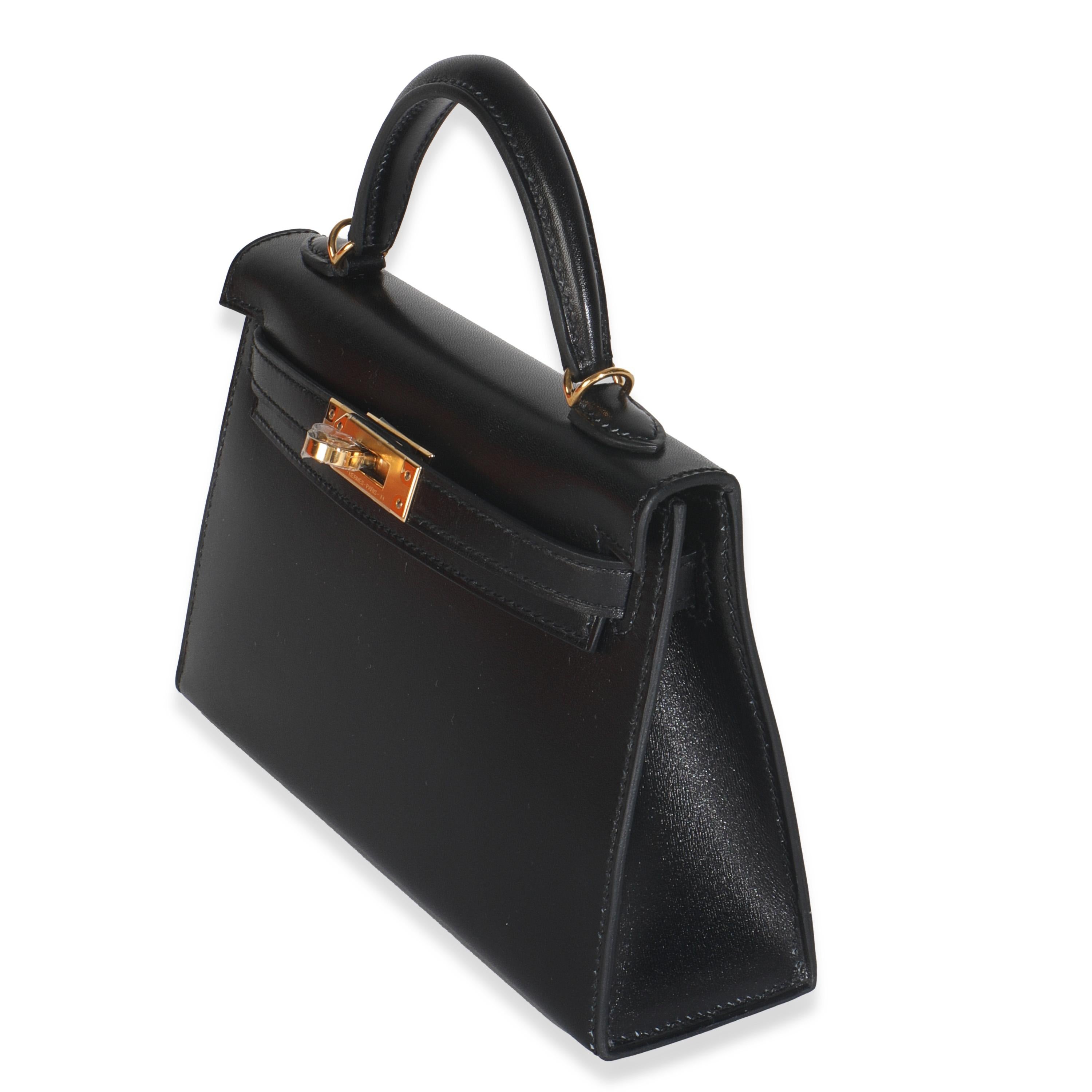 Hermès Scatola nera Sellier Sellier Mini Kelly 20 GHW 2