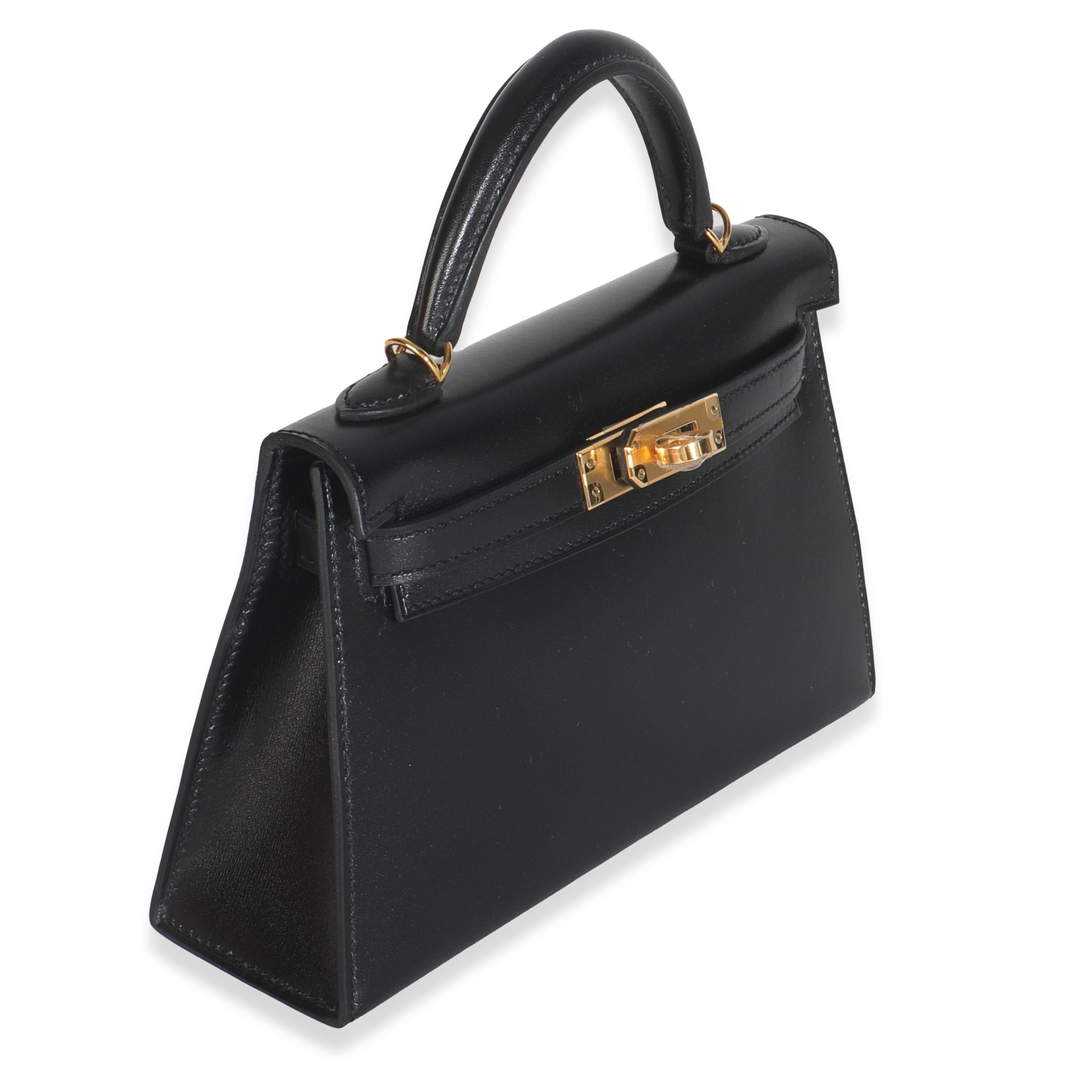 Hermès Scatola nera Sellier Sellier Mini Kelly 20 GHW 4