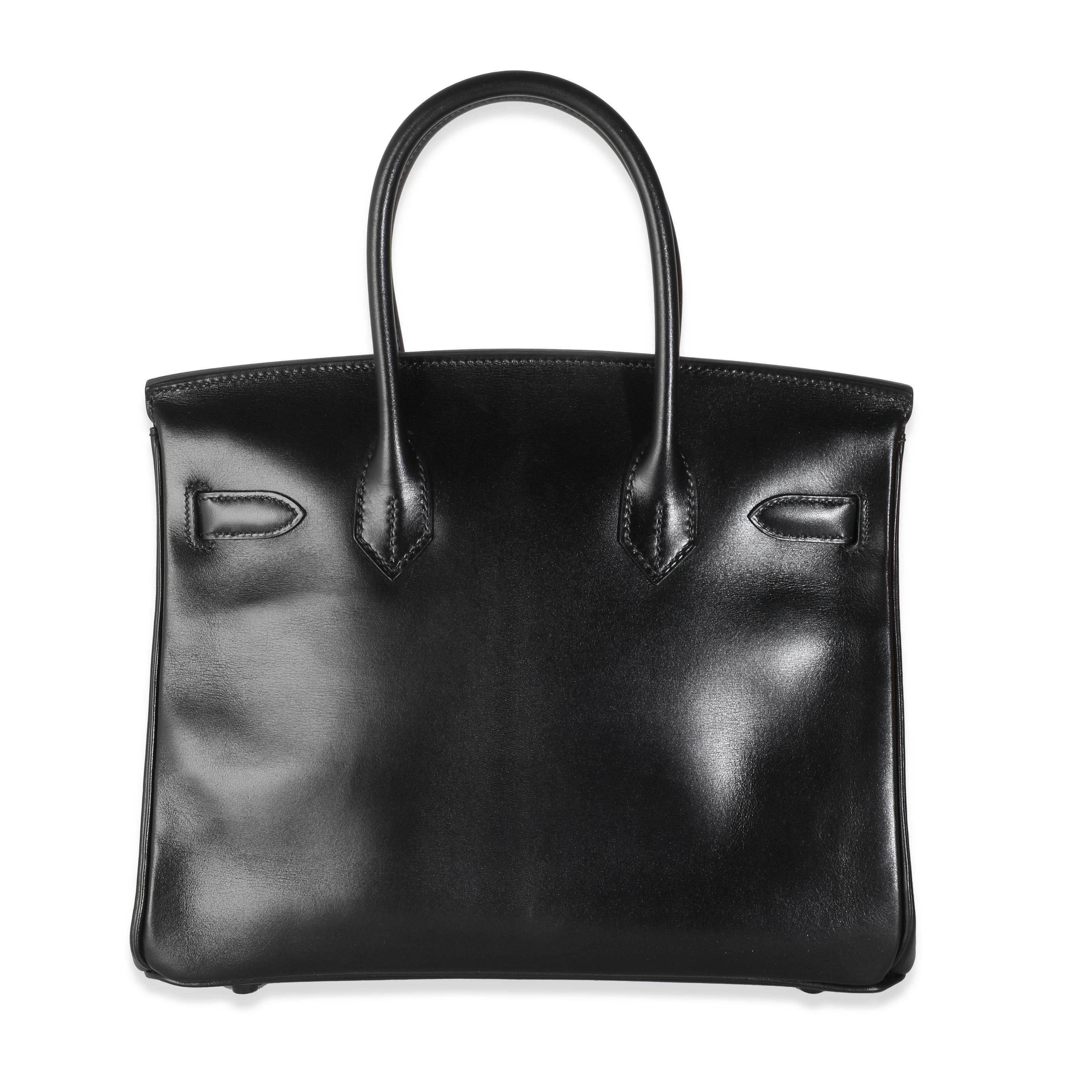 Listing Title: Hermès Black Box So Black Birkin 30 PVD
SKU: Z143485
Condition: Pre-owned 
Condition Description: The elusive Birkin bag from Hermès was designed after then-artistic director, Jean-Louis Dumas, was sat next to Jane Birkin on a flight