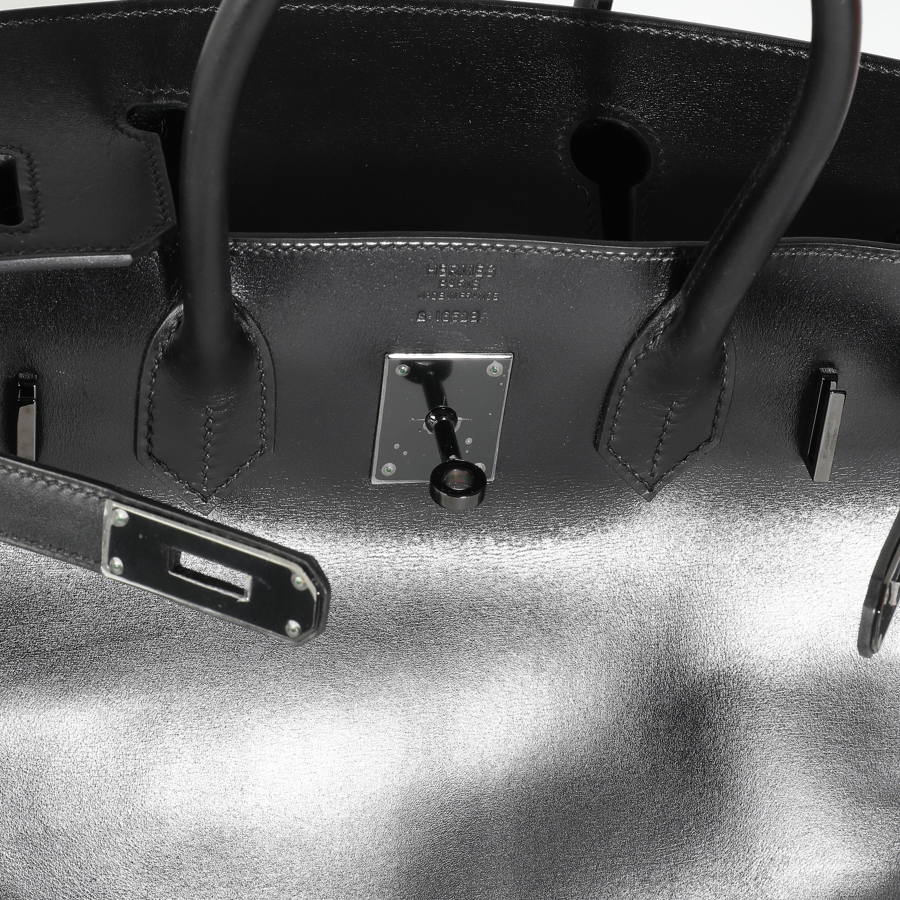 Hermès Black Box So Black Birkin 30 PVD For Sale 2