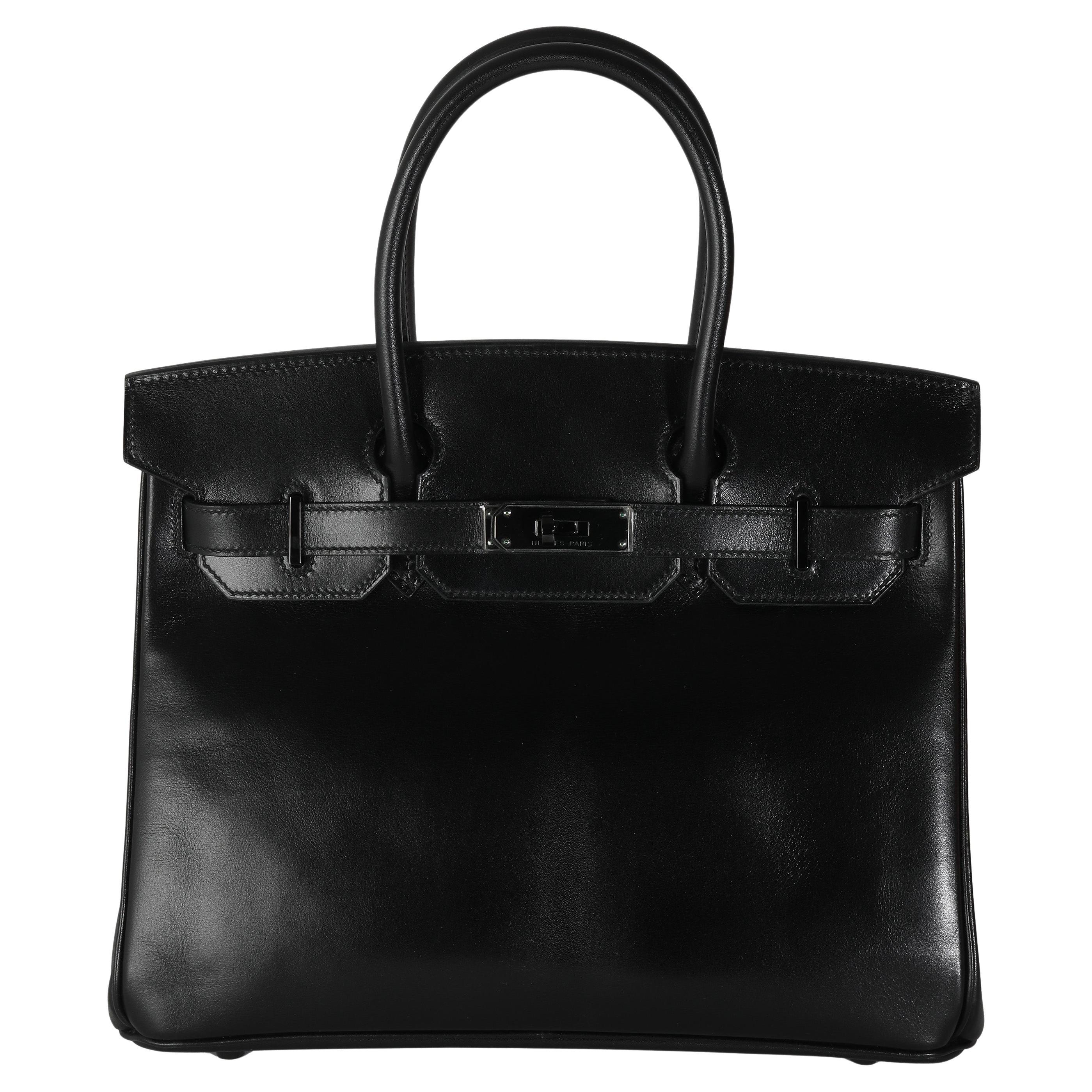 Hermès Black Box So Black Birkin 30 PVD For Sale