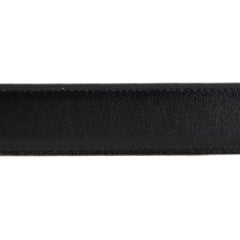 HERMES black brown 32mm Reversible Belt Strap 120 Box / Togo leather