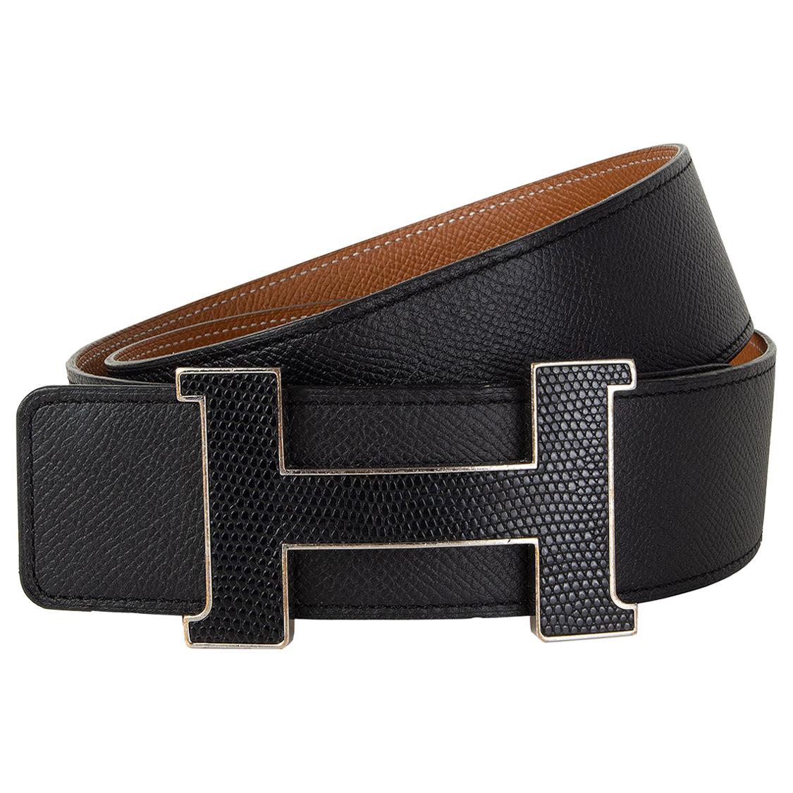 Black Hermes Reversible Constance Belt, RvceShops Revival