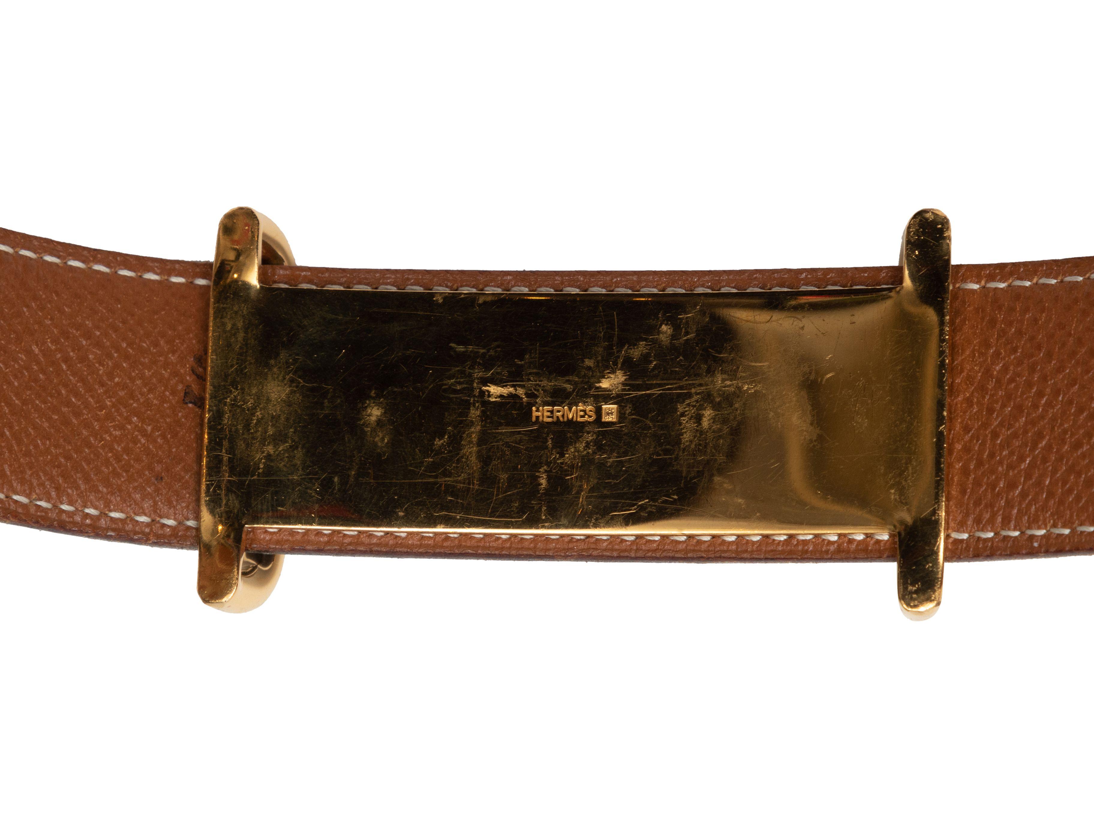 hermes black and brown reversible belt