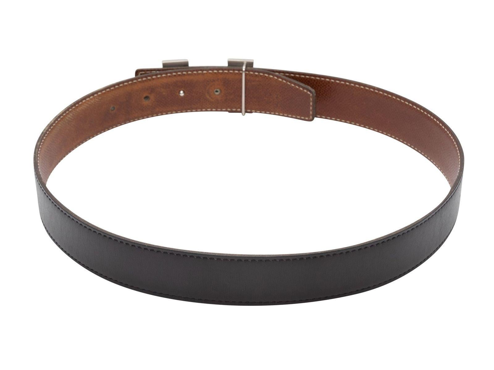 Reversible Belt With Logo - Brown main image 0
