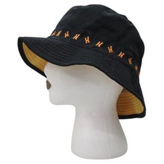 Vintage Hermes Black Bucket Hat