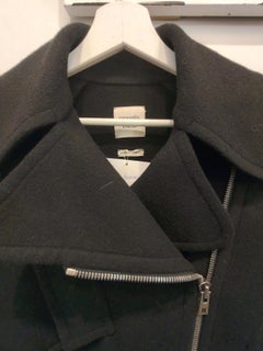 Hermès Vintage Black Cachemire Coat Size 34 FR IT 38, Circa 1990s