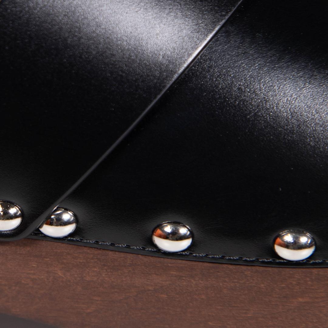 Hermès Black Calfskin Platform Hermione Mules Size IT 35 1