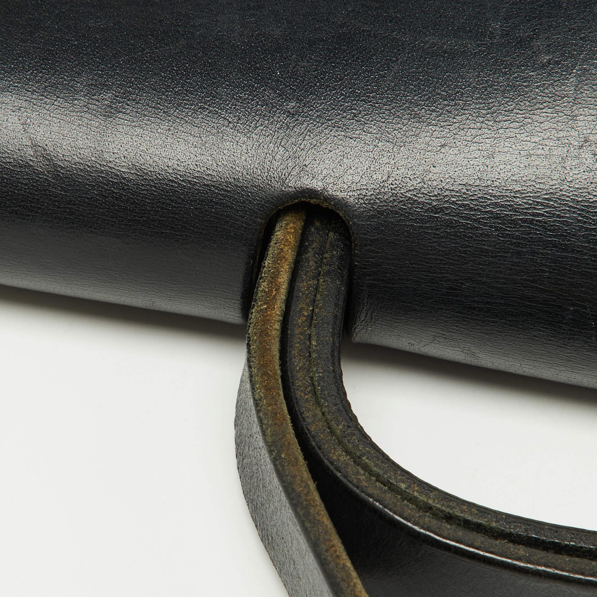 Hermes Black Canvas and Leather Herbag 39 Bag 7