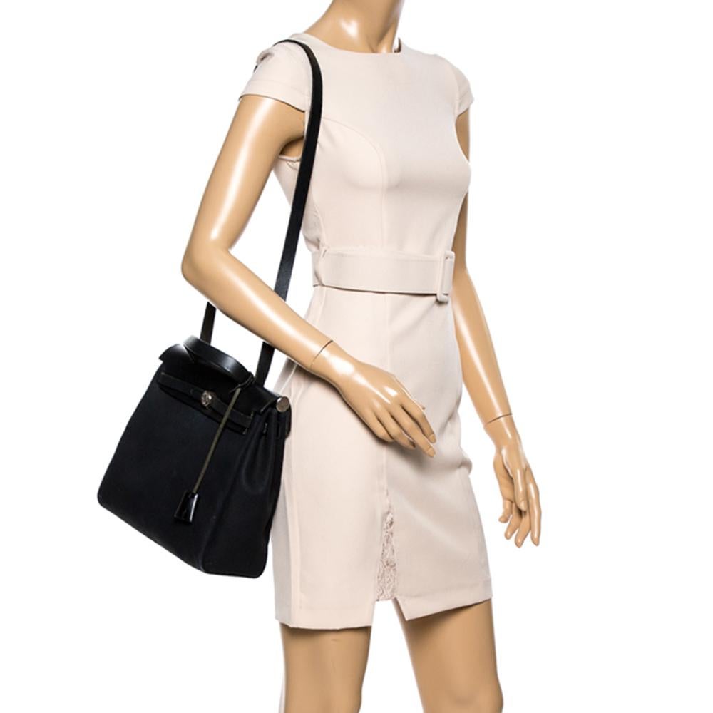 hermes herbag black