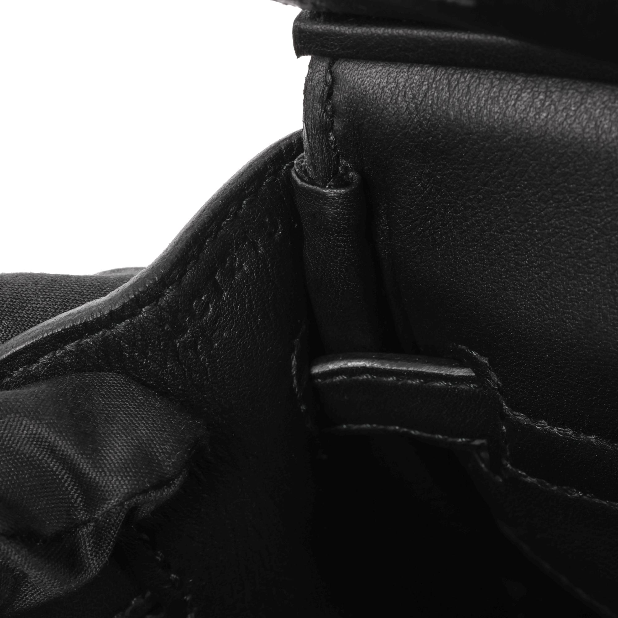 Hermès Black Canvas & Swift Leather Cargo Birkin 25cm Retourne 5