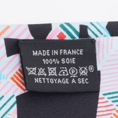 Hermès Black Cavalcadour Silk Twilly