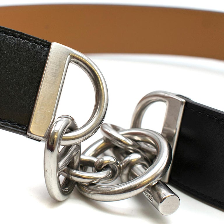 Hermès Black Chaine D'ancre Belt at 1stDibs hermes d'ancre belt, h d'ancre belt, hermes h d