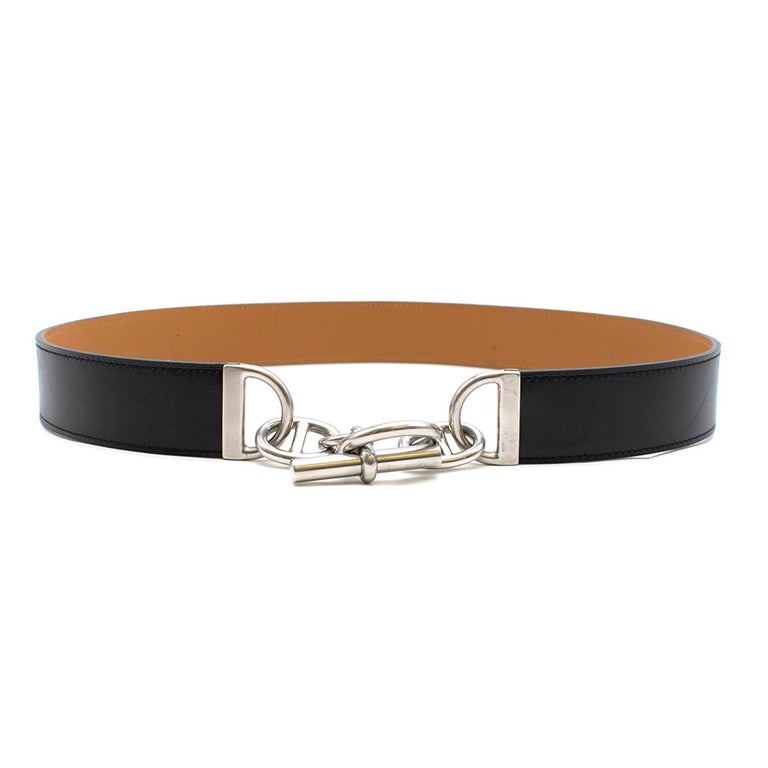 Hermès Black Chaine D'ancre Belt at 1stDibs hermes d'ancre belt, h d'ancre belt, hermes h d