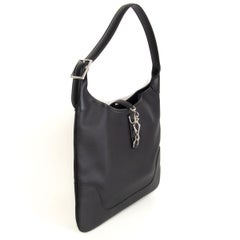 HERMES black Chamonix leather TRIM 35 Shoulder Bag