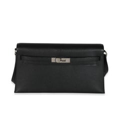 Hermès Black Chevre Chamkila Kelly Elan PHW