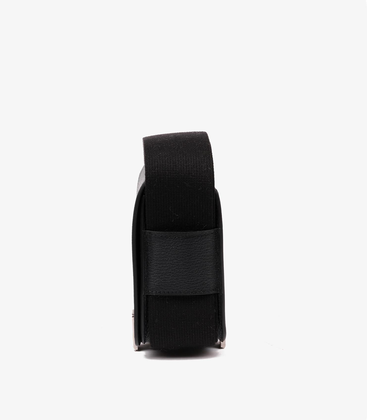 Hermès Black Chèvre Mysore Leather Geta 1