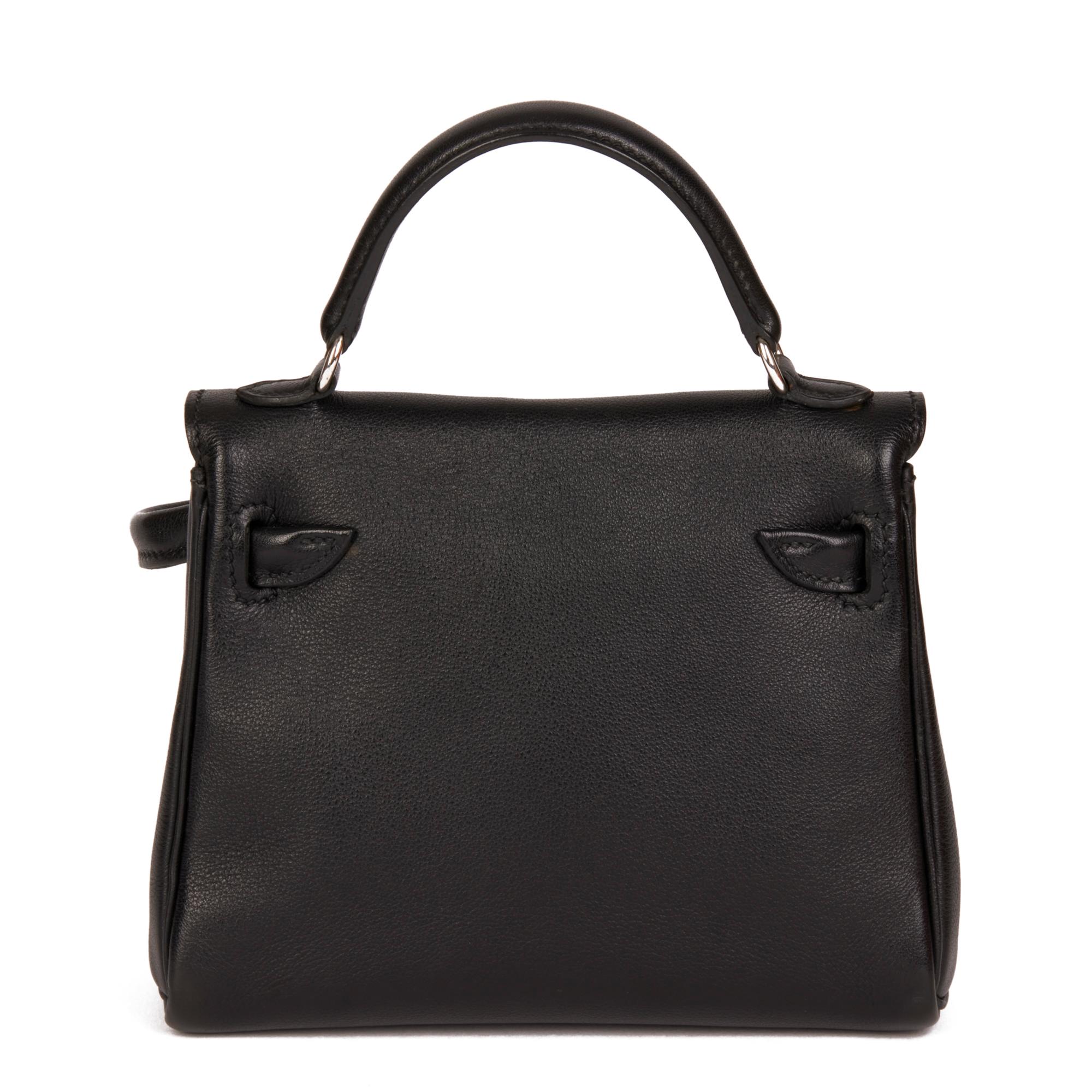 Hermès Black & Chocolate Gulliver Leather Vintage Kelly Quelle Idole Doll für Damen oder Herren im Angebot