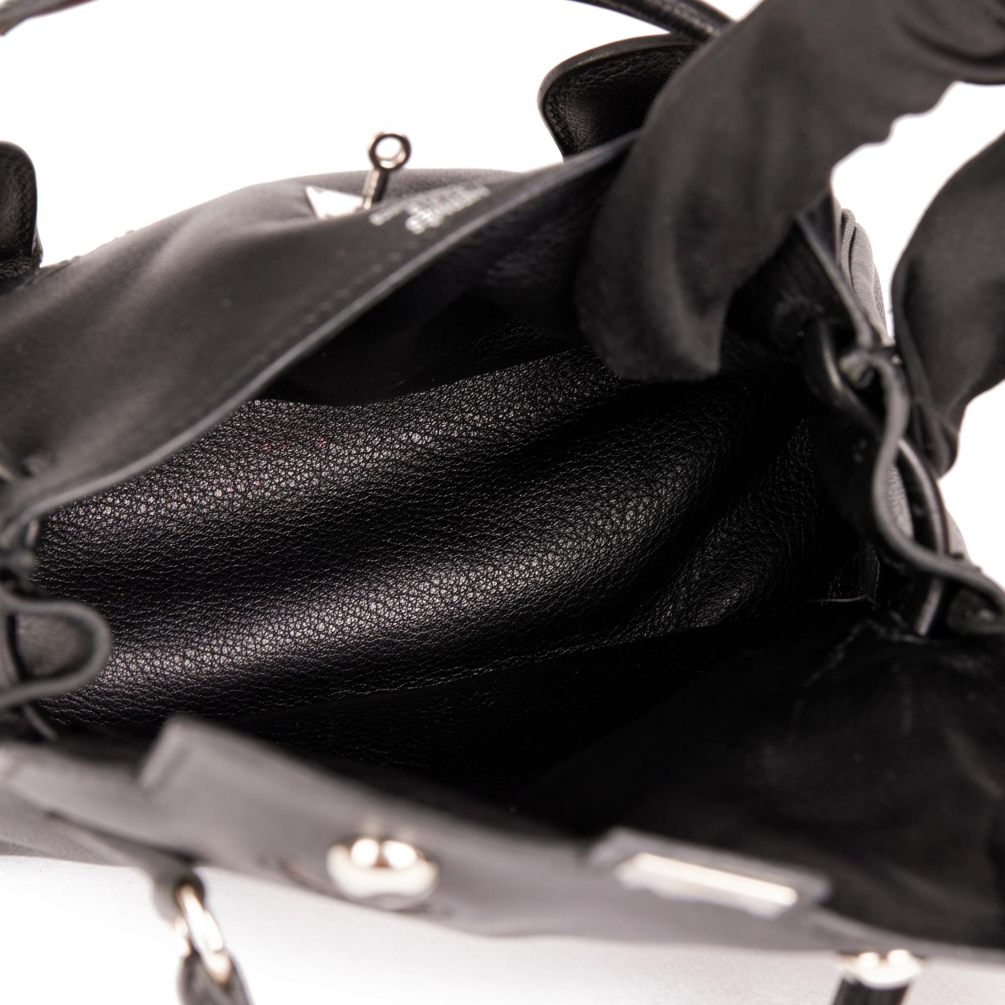 Hermès Black & Chocolate Gulliver Leather Vintage Kelly Quelle Idole Doll im Angebot 4
