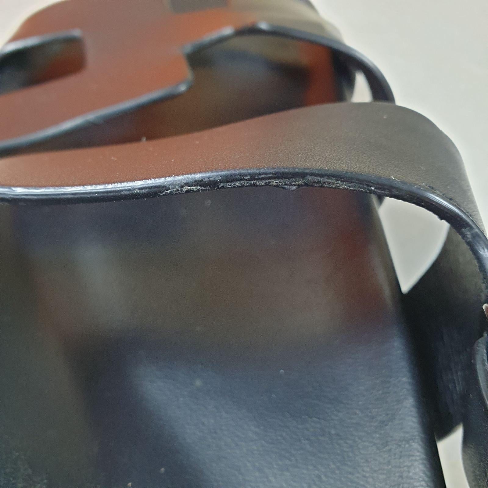 Hermes Black Chypre Sandals In Good Condition In Krakow, PL