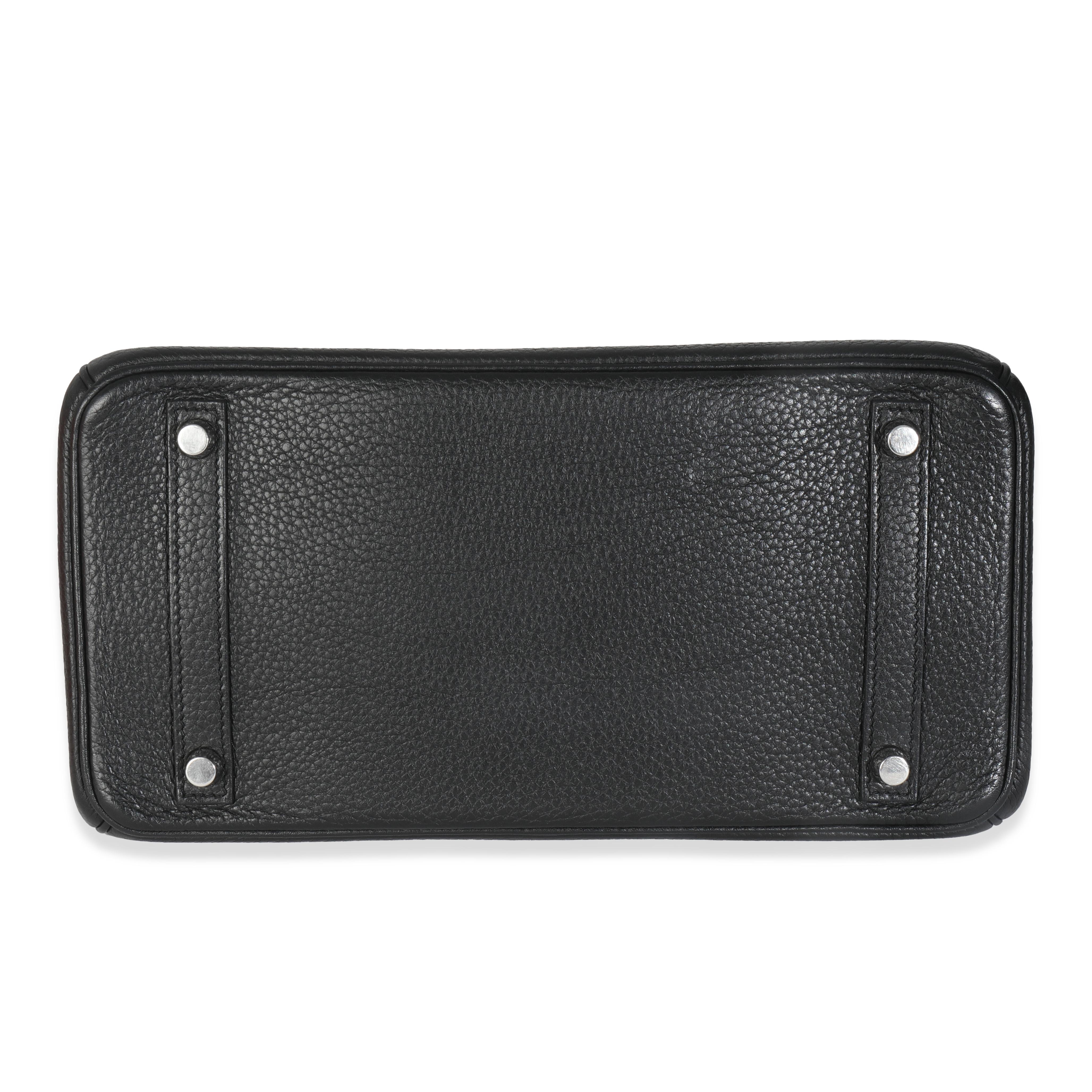 Hermès Black Clemence Birkin 30 PHW For Sale 4