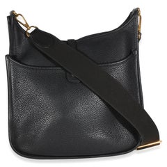 Hermès Black Clemence Evelyne III 29 GHW