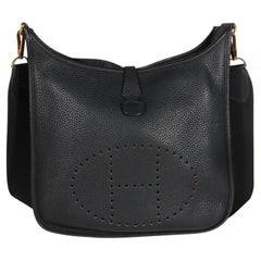 Hermès Black Clemence Evelyne III 29 GHW