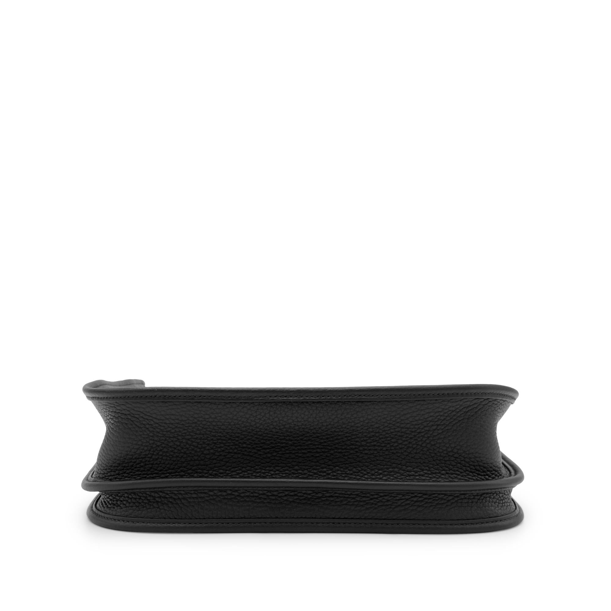 Hermès Black Clemence Evelyne Iii 29 Shoulder Bag For Sale 1