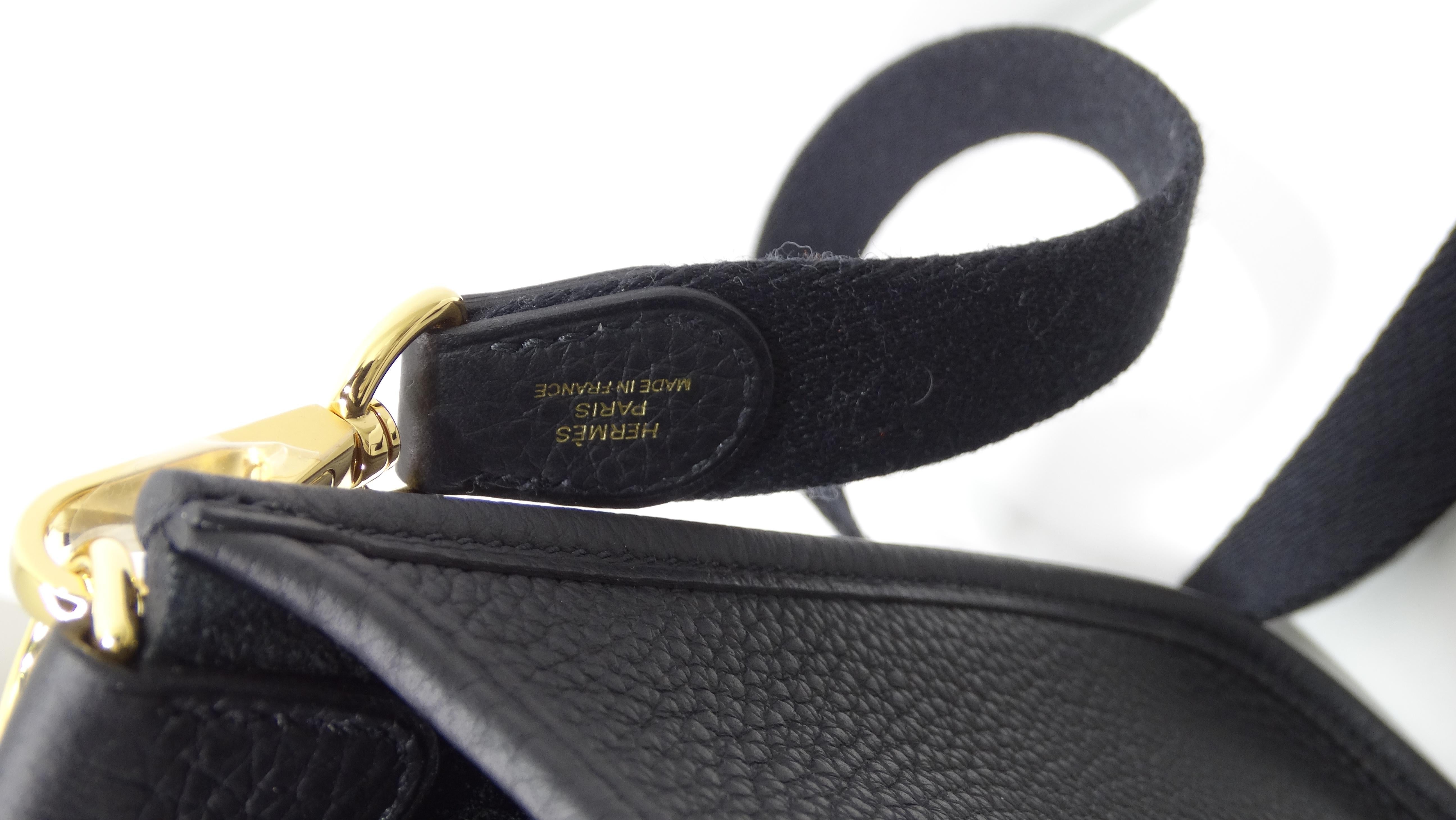 Hermès Black Clemence Evelyne TPM Gold Hardware 4