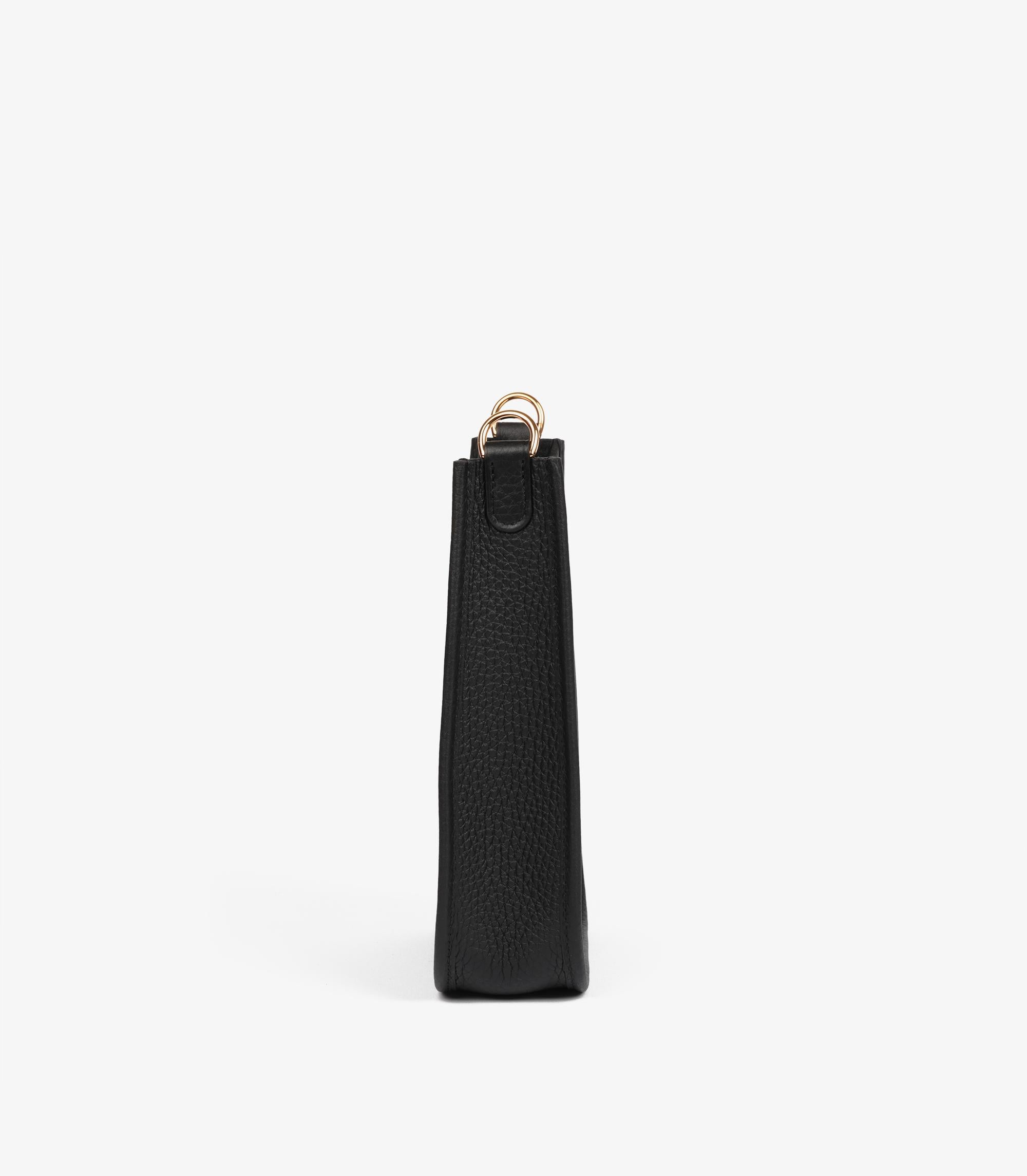Hermès Schwarz Clemence Leder Evelyne TPM für Damen oder Herren im Angebot