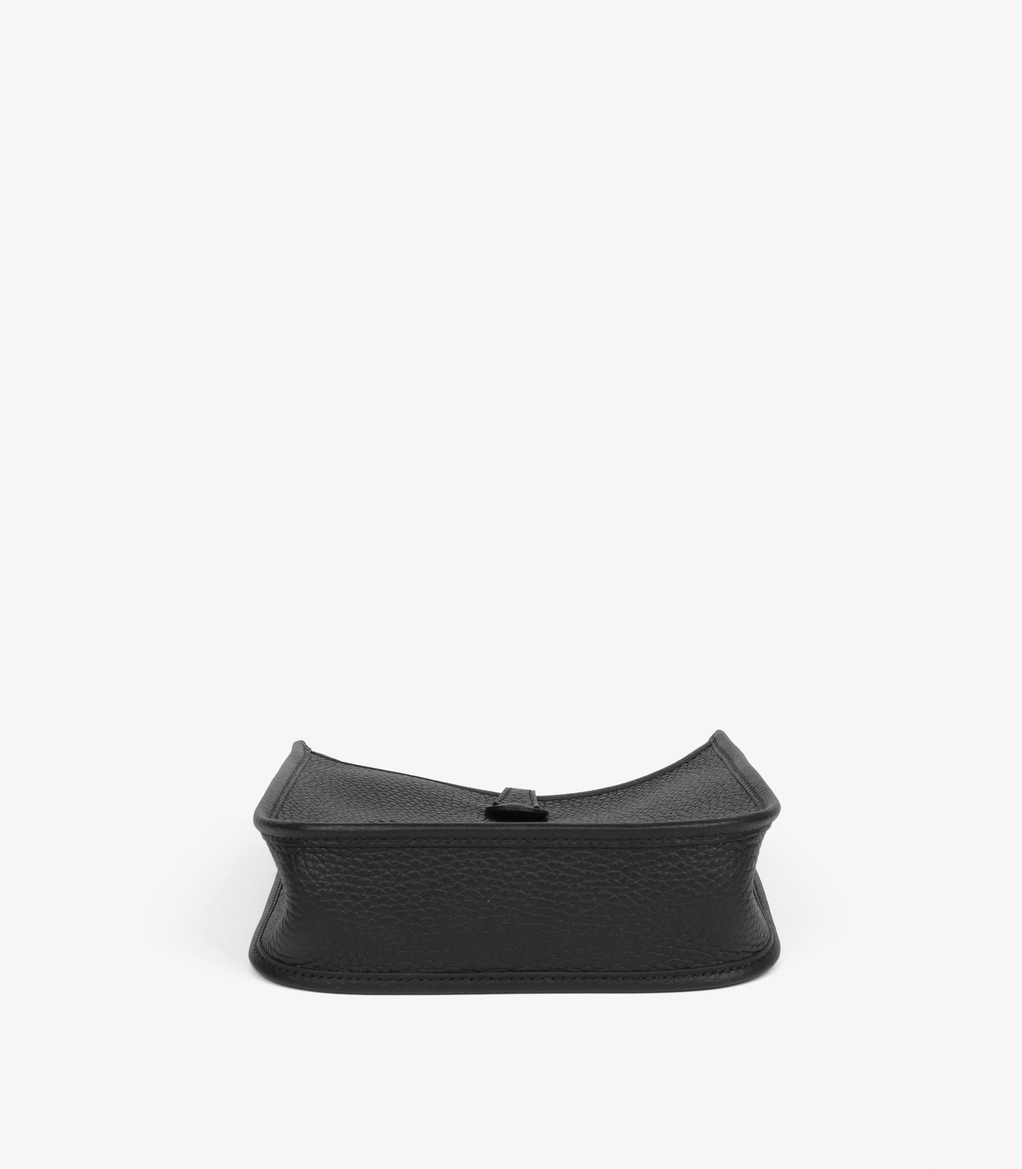 Hermès Schwarz Clemence Leder Evelyne TPM im Angebot 1