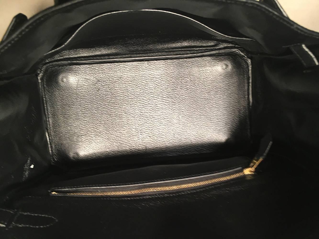 Hermes Black Clemence Leather Gold GHW 30cm Birkin Bag 3