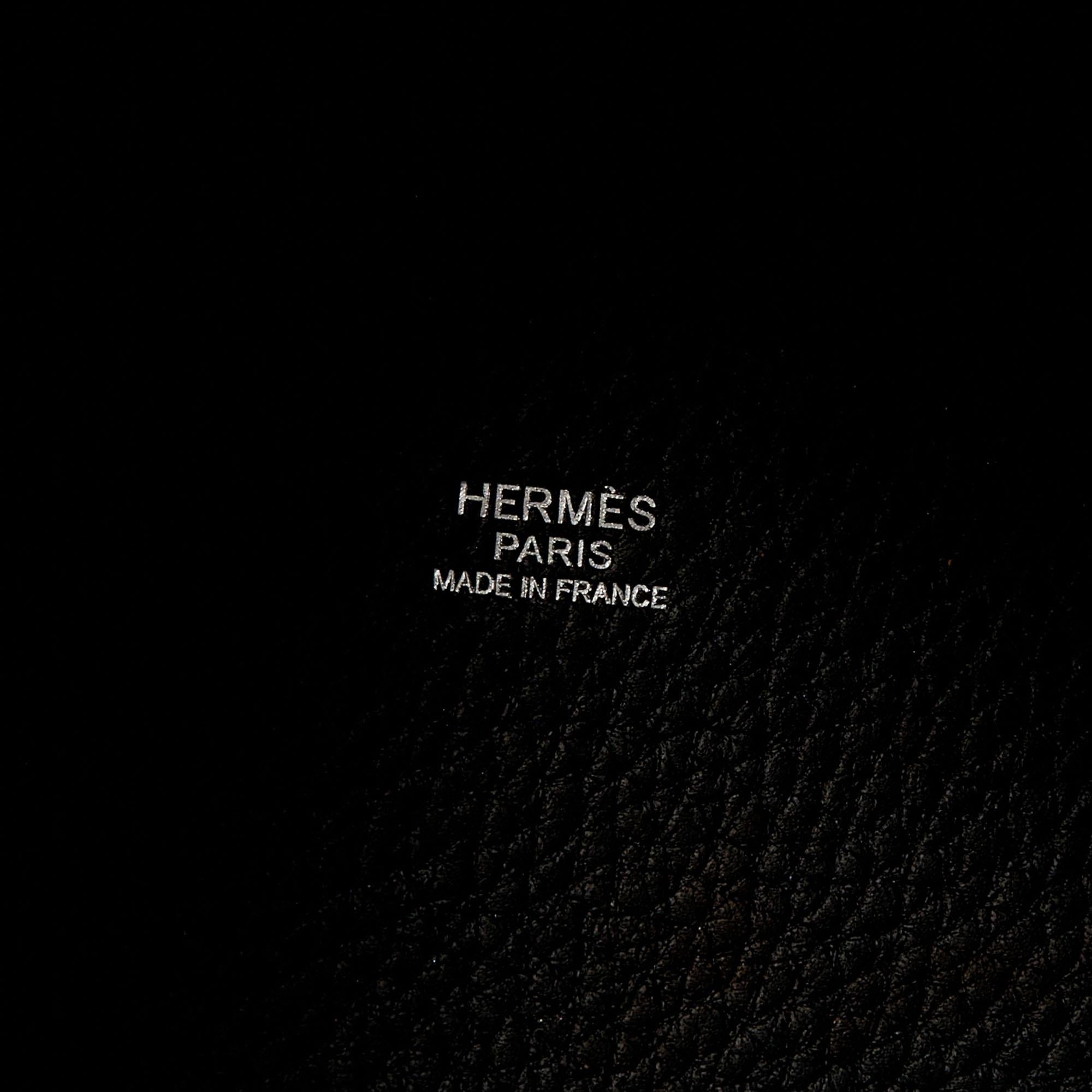 Hermes Black Clemence Leather Picotin Lock 18 Bag 4