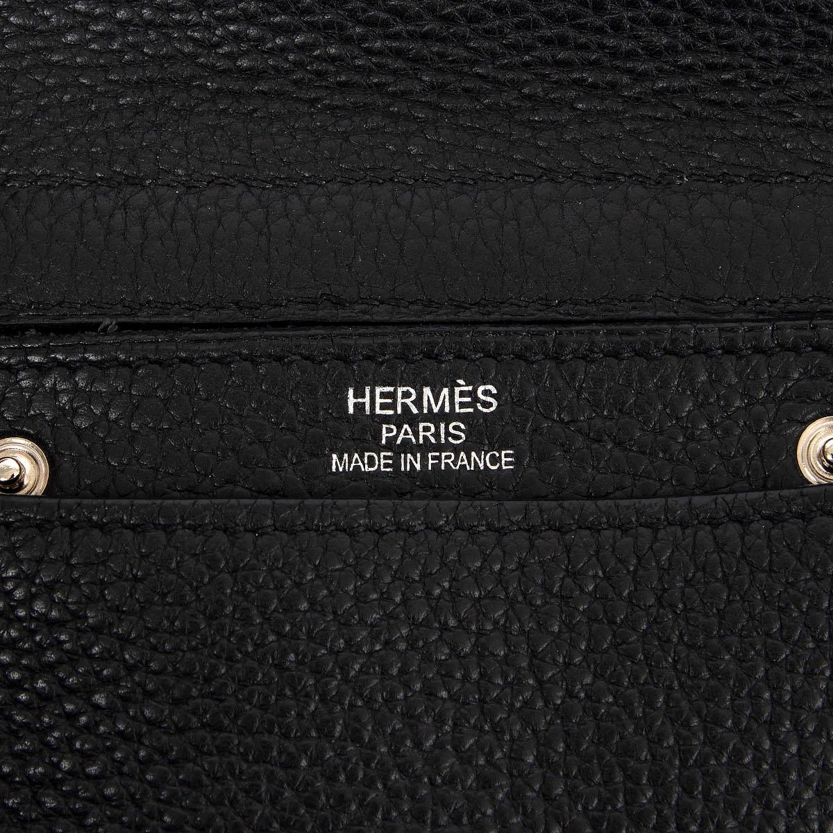 HERMES black Clemence leather YOHJI 35 Messenger Bag Palladium 2