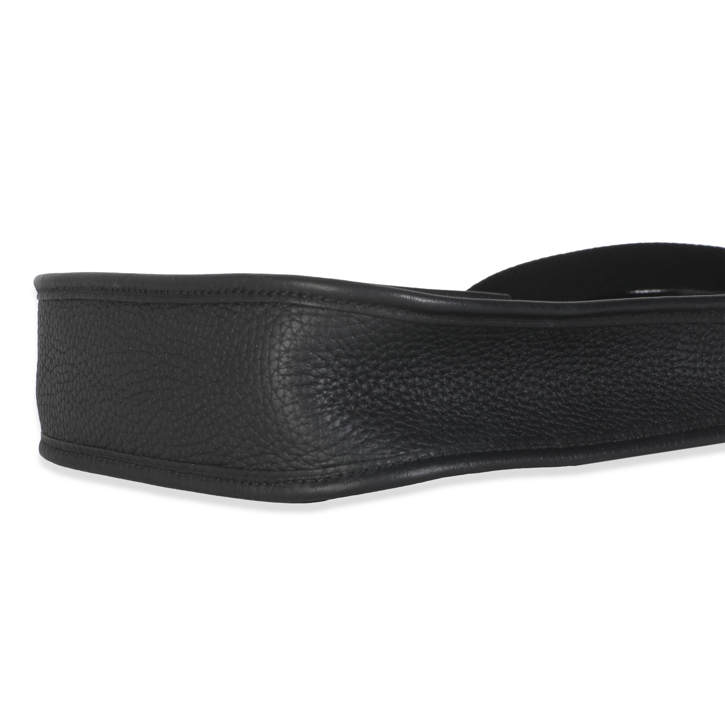 Hermès Schwarz Clemence Mini Evelyne TPM 16 GHW im Angebot 1