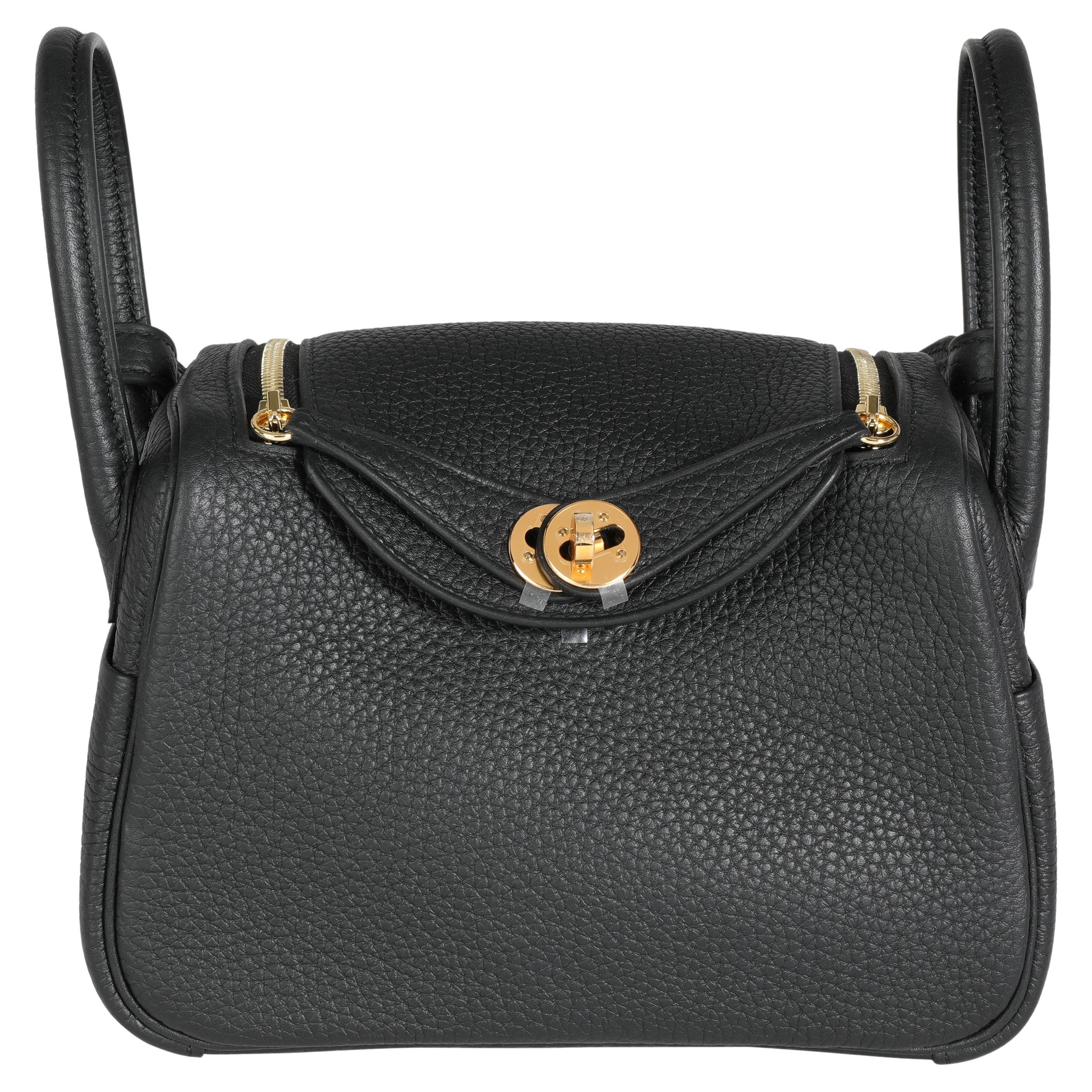 Hermès Black Clémence Mini Lindy 20 GHW at 1stDibs  mini lindy black ghw, hermes  lindy mini, hermes mini lindy