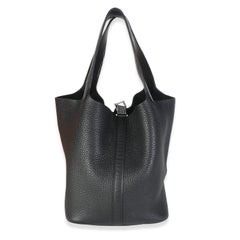 Hermès Picotin Lock 22 PHW noir Clemence